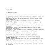 CHAPTER  11 Storage Security The primary concern o