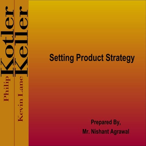 Setting Product Strategy
