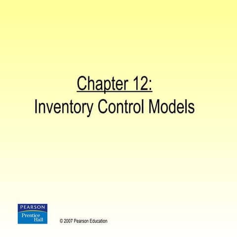 INVENTORY CONTROL