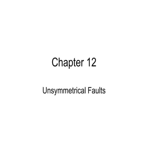 Unsymmetrical Fault