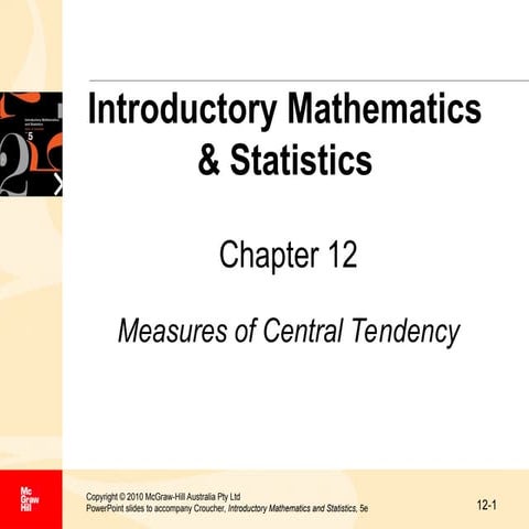 Introductory Mathematics and Statistics PPT