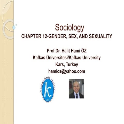 Chapter 12 gender, sex, and sexuality