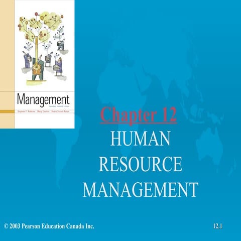 Chapter 12   Human Resource Management