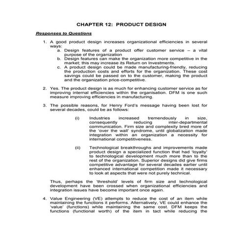 Module 4: Design For X | PDF