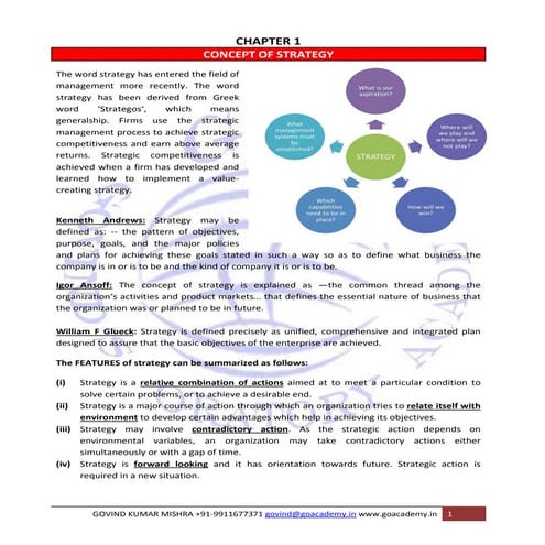 ICSI Strategic Management Updated notes 