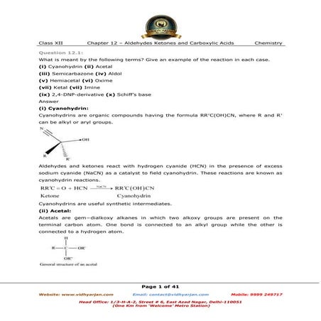 Chapter 12 aldehydes ketones and carboxylic_acids