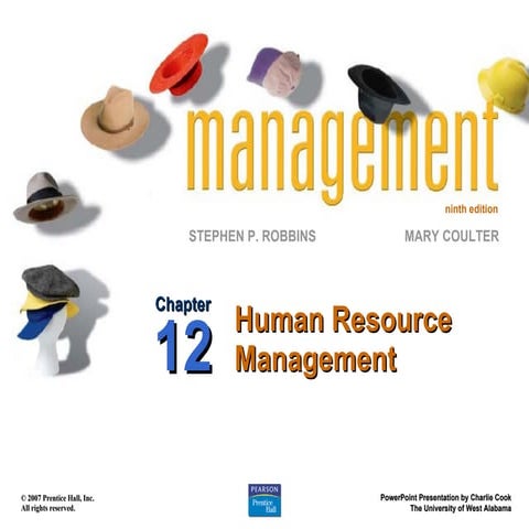 Chapter 12 Human Resource Management Ppt12