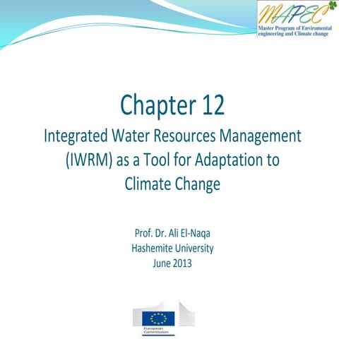 Chapter 12 iwrm as  a tool for cc adaptation.ppt