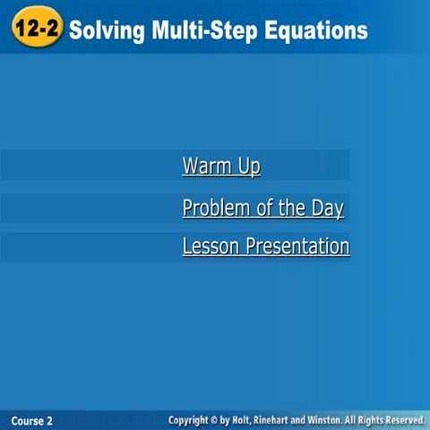 Chapter 12 lesson 2 and 3