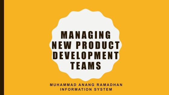 Managing new product development teams PPTX Managing new product development teams PPTX