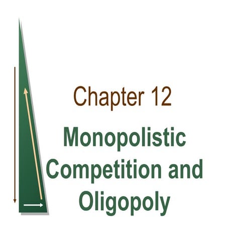 Chapter 12 monopolistic and oligopoly