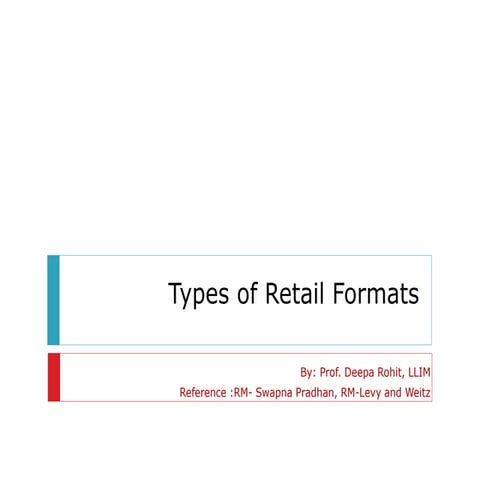 Retail formats