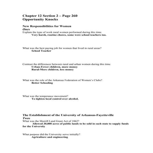 Chapter 12 section 2(2) | DOC | Graduation | Personal Celebrations ...