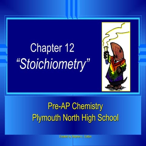 Before, Change, After (BCA) Tables for Stoichiometry | PPT