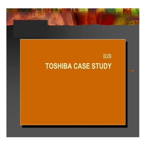 Chapter 12 Toshiba Case Study
