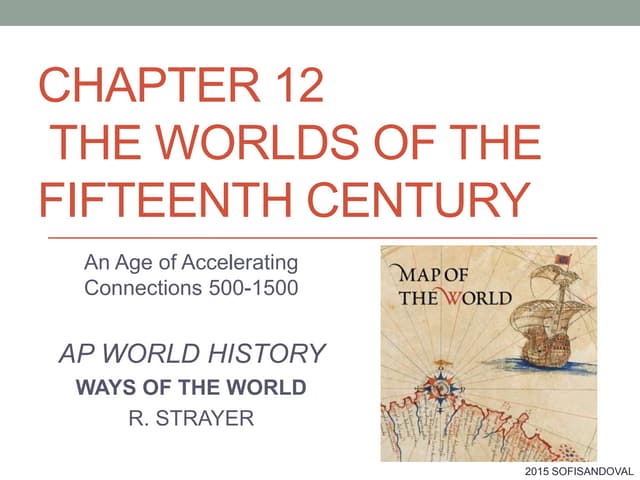 Chapter 8 Ways of the World AP World History Book By R. Strayer - Chi…