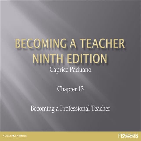 Introduction to Education, Chapter 13, Caprice Paduano