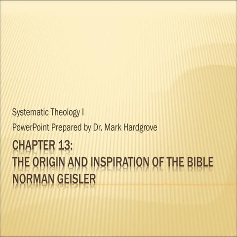 Chapter 13 | PPT