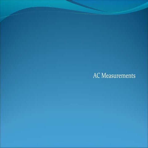  ac measurements