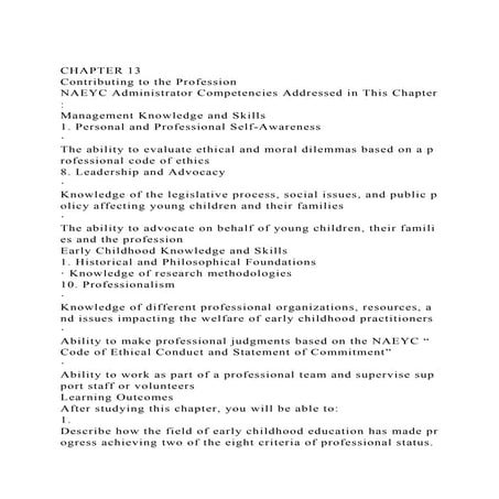 CHAPTER 13Contributing to the ProfessionNAEYC Administrator Co.docx