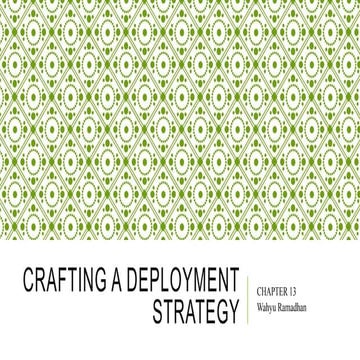Crafting a deployment strategy | PPTX