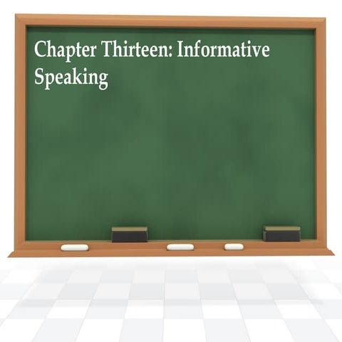 Chapter 13 informative speaking m12
