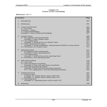 Chapter13 leaseslessees2008 | PDF