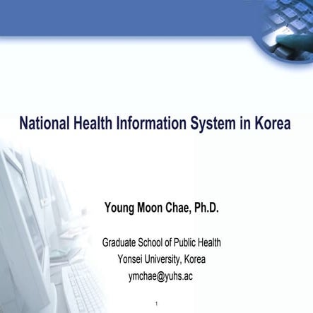 Chapter 13 national health information system