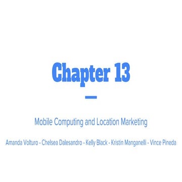 Chapter 13 presentation | PDF