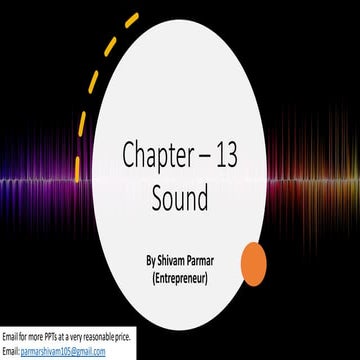 Chapter - 13, Sound, Science, Class 8 | PDF