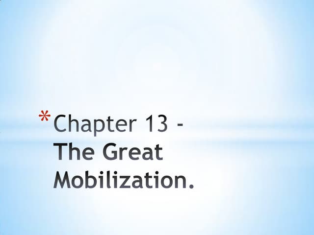 Plan B 3.0 Audio Book Chapter 13 The Great Mobilization 