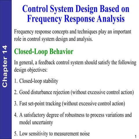Contro system frequency response analysis