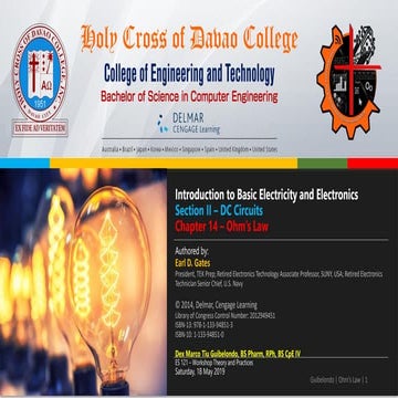 Chapter 14 - Ohm's Law