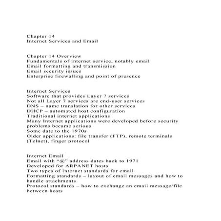 Chapter 14Internet Services and EmailChapter 14 Overview.docx