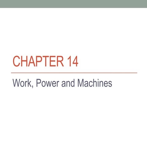 Chapter 14 work and power power point kremkus