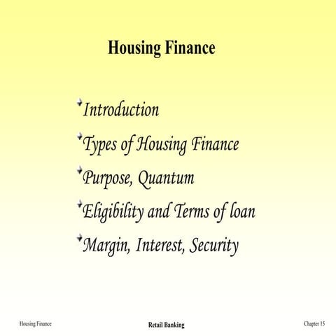Housing Finance 