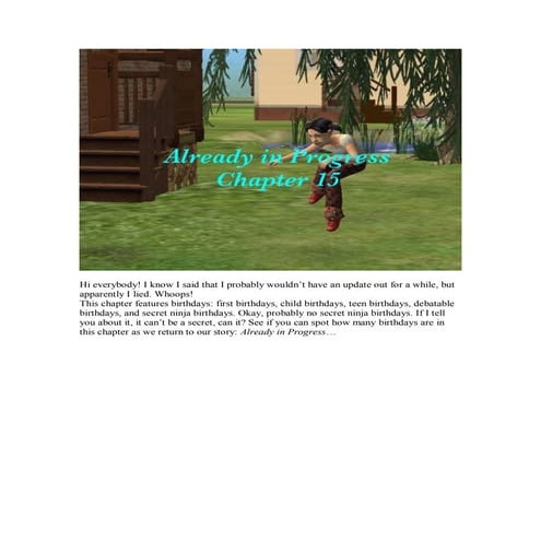 Already in Progress, Chapter 15