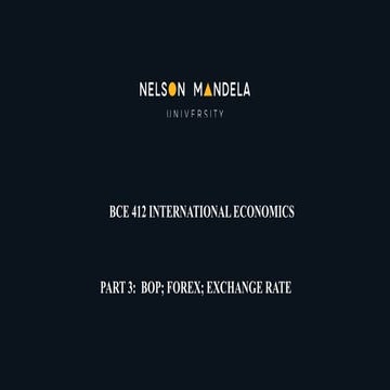 Chapter 15 International Economic Slides