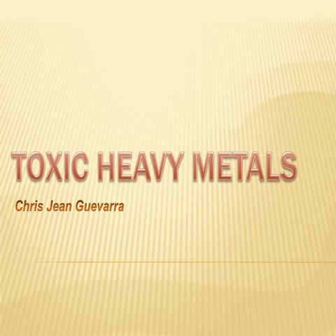 heavy metals