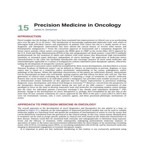 Chapter 15 precision medicine in oncology