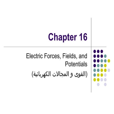 Chapter16 : Electric Force and Field
