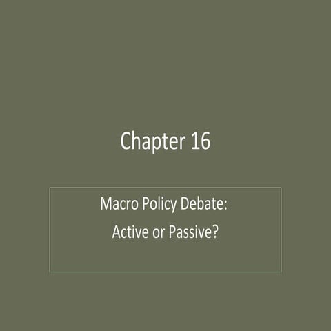 Chapter 16 macro policy | PPT