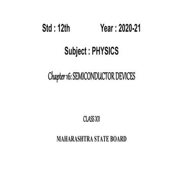 Chapter 16   semiconductor devices 