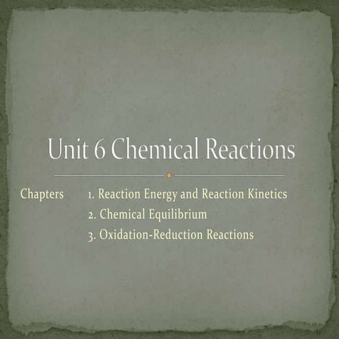 Chapter 17.1 : Thermochemistry