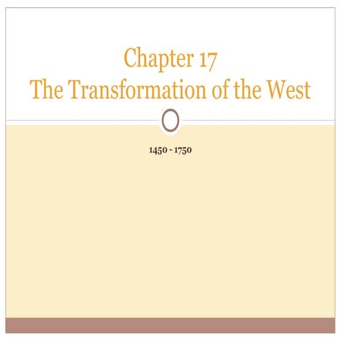 Chapter 17- The Development of the West