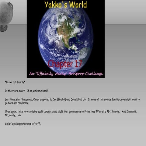 Yakko's World OWBC - Chapitre Dix-sept - Part A