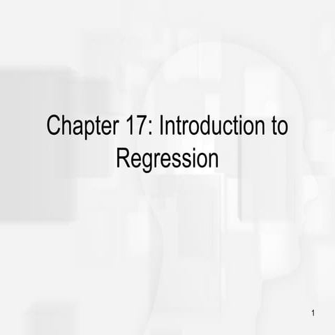 chapter17 introduction to regression .ppt