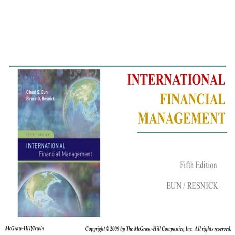 Cost of capital, international financial management