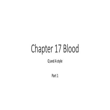 Chapter 17 blood q and a part 1