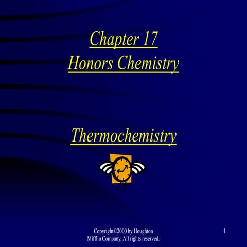 Chapter 17 thermochemistry sections 17.3 & 17.4